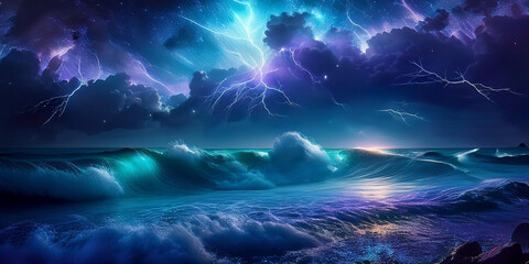 Wall Mural - abstract background with clouds
