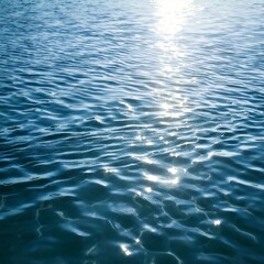 Wall Mural - Abstract White Transparent Water Ripples Natural Light Reflection on a Calm Surface