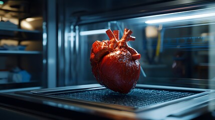Poster - Heart symbol resting on a laptop keyboard illustrating love and technology in a modern workspace environment