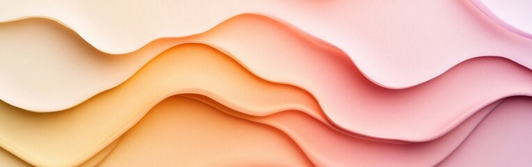 Leinwandbilder - Gradient abstract background showcasing muted colors and flowing shapes in soft waves creating a serene atmosphere