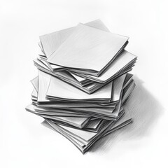 Poster - Handwritten notes on colorful sticky notes stacked on a desk in an office setting during midday