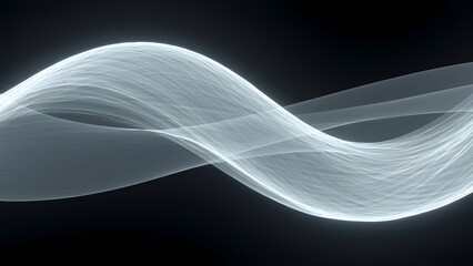 Poster - Flowing energy waves abstract background digital art dark environment close-up view motion concept for visual impact