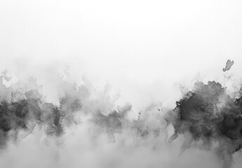 Poster - Abstract Black and White Watercolor Background with Soft Blurred Texture for Artistic Projects and Creative Designs