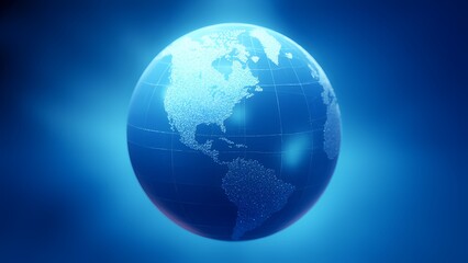 Poster - Global connectivity exploring the digital map of earth virtual environment satellite viewpoint futuristic concept