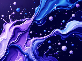 Poster - abstract background oil paint splashes . Generative AI