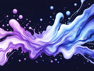 Poster - abstract background oil paint splashes . Generative AI