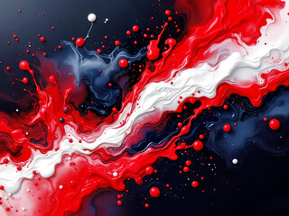 Poster - abstract background oil paint splashes . Generative AI