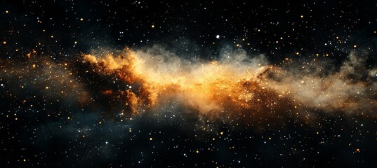 Wall Mural - space dusk nebula. generative ai technology.