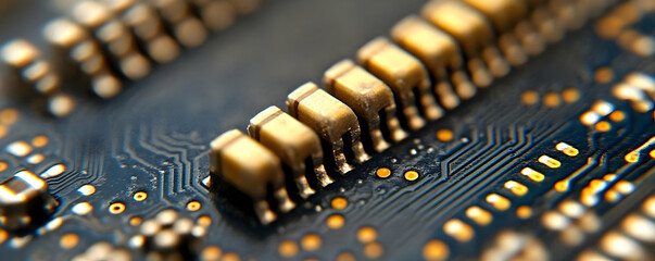 Poster - Circuit board close-up, tech detail