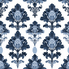 Wall Mural - seamless damask pattern texture background