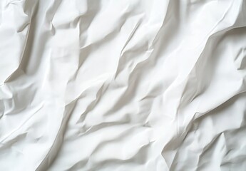 Poster - Smooth White Fabric Texture with Soft Wrinkles and Natural Flow for Background or Design Use in Various Creative Projects