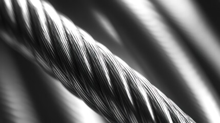 Aufkleber - Close-up of tightly wound metallic strands, showcasing texture and light reflection.