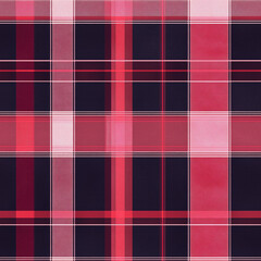 Wall Mural - seamless black and red plaid pattern background