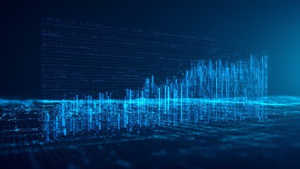 Poster - Data visualization insights digital landscape infographic tech environment futuristic viewpoint innovative concepts
