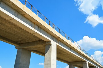 Poster - A stunning bridge from a low angle, representing the brilliance of civil engineering