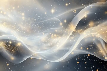 Poster - Ethereal dance of light and motion creates a whimsical atmosphere filled with sparkling wonder. Generative AI