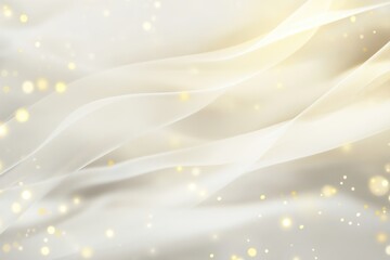 Poster - Soft golden light dances over flowing white fabric, creating an ethereal ambiance perfect for celebration or relaxation. Generative AI