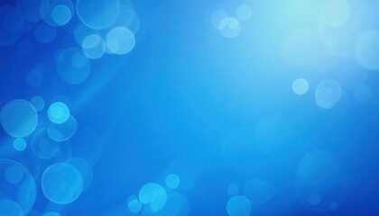Fototapete - soft blue bokeh abstract background with glowing light circles, dreamy blurred effect for modern design, web, and decor

