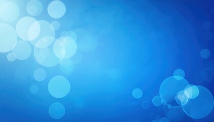 Fototapete - soft blue bokeh abstract background with glowing light circles, dreamy blurred effect for modern design, web, and decor

