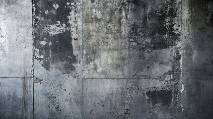 Poster - A textured concrete wall with rough patches and subtle surface details, perfect for an industrial or minimalist interior