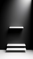 Poster - minimalist monochrome gradient, elegant grayscale blending, soft tonal shifts, timeless aesthetic, s
