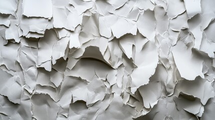 Poster - Torn paper forms an intriguing texture with jagged edges, providing a dynamic backdrop for creative design or studio work, evoking a sense of imperfection and artistry.