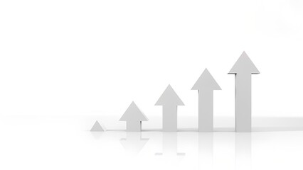 Poster - Business growth indicators success arrows corporate environment infographic minimalist design dynamic perspective
