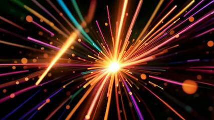 Wall Mural - A colorful explosion of light and color