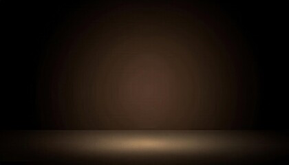 Poster - empty wooden stage with warm spotlight in darkness, theater performance background, dramatic minimalist scene for design

