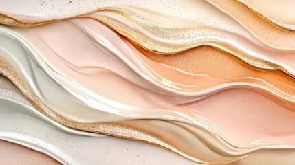 Poster - A gold and white line with a gold stripe