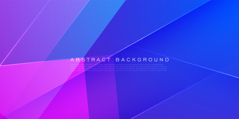 Wall Mural - abstract fractal 3d background with gradient purple and blue color design. simple abstract realistic