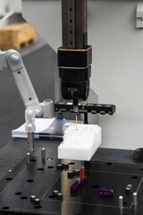 Aufkleber - Infrared sensor for measuring parts. Quality evaluation on a modern factory.