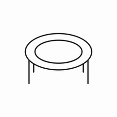 Poster - trampoline icon vector sign