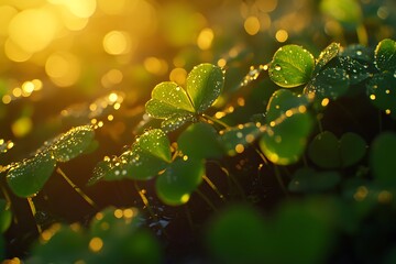 Wall Mural - dew on a leaf
