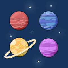 illustration of planet
