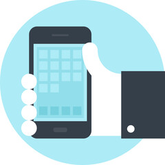 Mobile Applications flat web icon