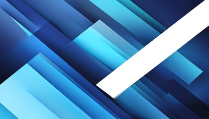 Poster - Dynamic blue abstract design digital art geometric shapes modern aesthetic digital environment creative concept