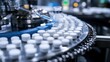 © Sawat - Smart manufacturing line processing pharmaceutical products efficiently.