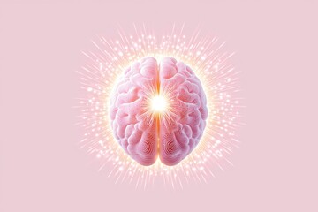 Poster - Exploring the creative mind brain enlightenment visualization digital art vibrant environment abstract perspective for inspiration
