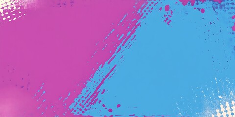 Poster - Dynamic pink and light blue abstract background with distressed texture