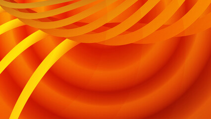 Wall Mural - abstract orange color background, modern design stripes background with curve lines. vector illustra
