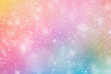 Poster - Pastel rainbow glitter bokeh background. (2)