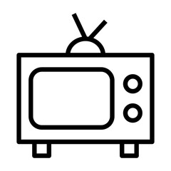 Poster - television vector icon