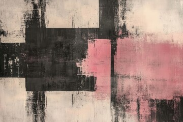 Poster - Abstract blush canvas featuring distinctive grunge texture ideal for contemporary design applications and artistic themes