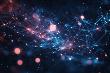 Poster - Enhancing learning experiences through digital education, Abstract digital data background