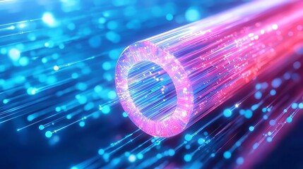 Poster - Core Connectivity Elements, Rare earth elements power fiber optic technology, enhancing telecommunications and enabling efficient data transmission through free space
