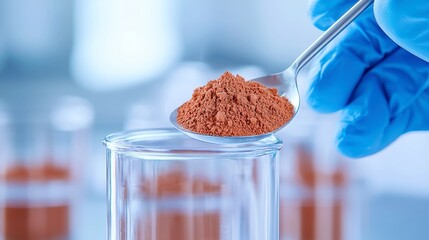 Poster - Innovative Research Lab for Rare Earth Material Processing, showcasing advanced industrial transformations, enhanced materials, and spacious, modern laboratory environment
