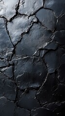 Poster - Dark Stone Texture with Natural Cracks and Rough Surface a Captivating Seamless Rock Background for Graphic Design and Wallpapers