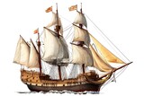 ship boat sail sailboat model sea pirate toy old vessel sailing travel yacht mast frigate isolated nautical ocean vintage galleon wooden antique wood caravel sails