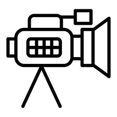 Poster - Video Camera vector icon